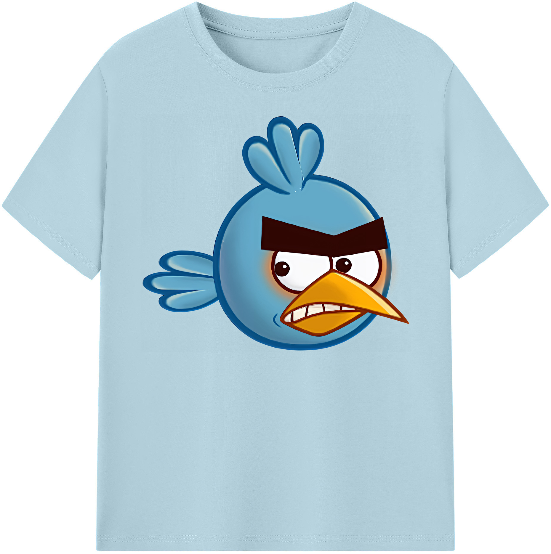 （画像用） Angry Birds アングリーバード 綿100％半袖Tシャツ（フロントプリント）